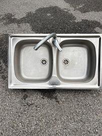 Lavello Cucina Doppia Vasca Acciaio Inox