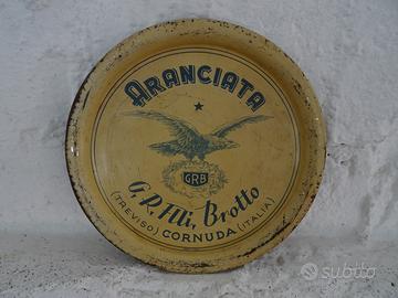 Vassoio pubblicitario Aranciata G.R.B Treviso