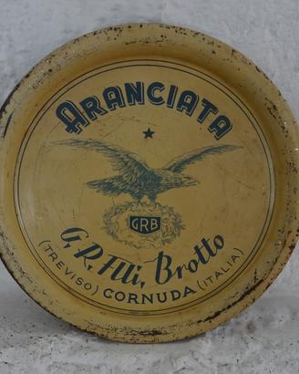 Vassoio pubblicitario Aranciata G.R.B Treviso