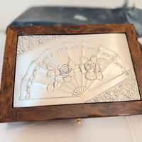 Portagioie Argento Papa - Legno e Argento - Nuovo