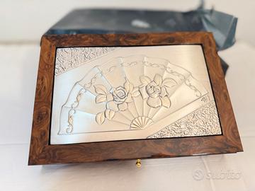 Portagioie Argento Papa - Legno e Argento - Nuovo