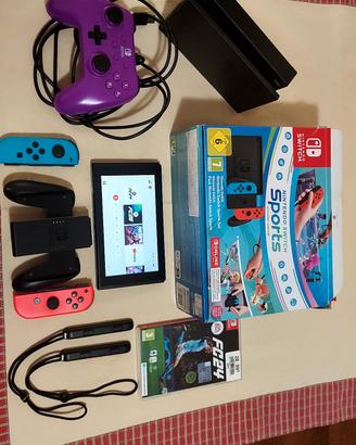 Nintendo Switch Sport+fc26 dig.+fc24+joy-con