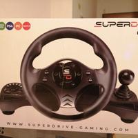 Volante e pedali da corsa