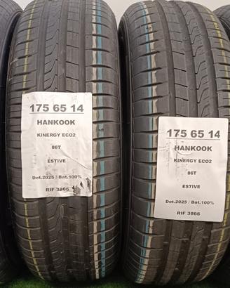 4 GOMME 175 65 14 HANKOOK 2025 100% RIF3866