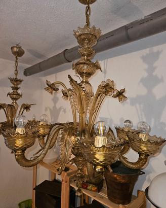 Lampadario di Murano anni 40-50
