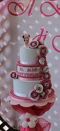 torta finta battesimo 