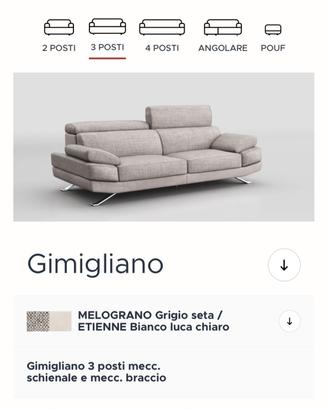 Divano Poltronesofà Modello "Gimigliano" (3 Posti)