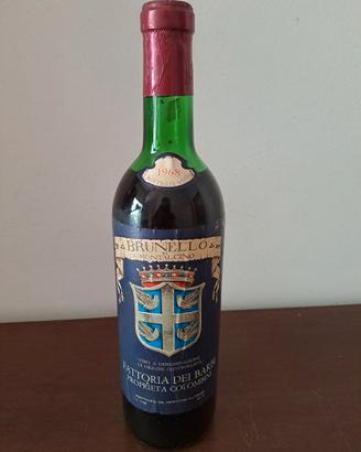Brunello di Montalcino 1968 Fattoria dei Barbi
