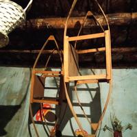 Scaldaletto antico in legno "el preo"