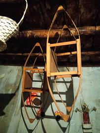 Scaldaletto antico in legno "el preo"