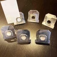 6 Segnaposto in metallo placcati argento