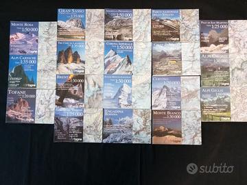 Lotto 18 mappe Meridiani Montagne