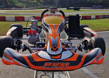 GO KART COMPLETO, TELAIO BRM MOTORE TM 125CC OK