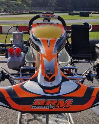 GO KART COMPLETO, TELAIO BRM MOTORE TM 125CC OK