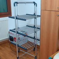 Stendino elettrico verticale 3 ripiani richiudibil