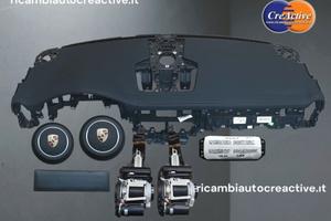 Porsche Cayenne 9Y Cuciture Rosse Cruscotto Airbag
