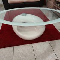 Tavolino salotto con piano in vetro