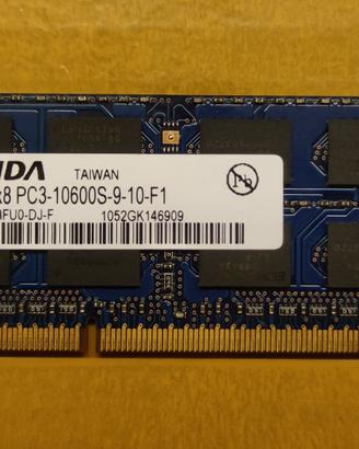 Memoria RAM Elpida, EBJ21UE8BFU0-DJ-F, 2GB 2Rx8