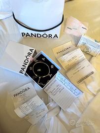 Set completo bracciale Pandora + 7 charm originali