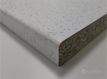 Piano cucina laminato bianco brillante 