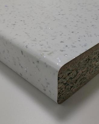 Piano cucina laminato bianco brillante 