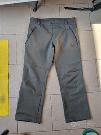 pantaloni Salewa verdi elasticizzati tg 50 / L