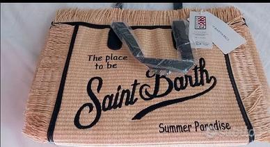 Borsa saint barth paglia con tracolla nuova.
