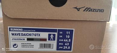 scarpe Mizuno trail running n.44.5 gore-tex nuove