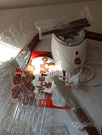 Cioccolato macchina fonde,stampa, 5 cons.a mano