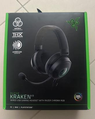 Cuffie Gaming Razer Kraken V3 (USB/Chroma RGB)