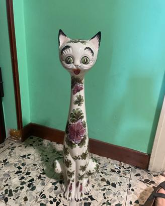 Gatto in cermica da collezionismo