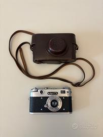 zorki 5 macchina fotografica vintage con custodia