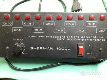 Sequenzimetro luci dj vintage