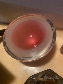 Posacenere vetro rosa