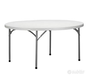 tavolo tondo pieghevole interno esterno eventi