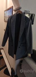 Cappotto doppiopetto uomo grigio TG: S