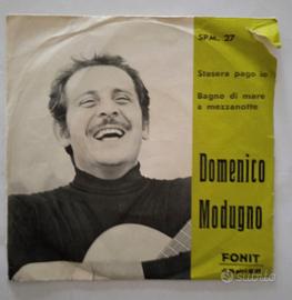 45 giri Domenico Modugno Stasera pago io 1962