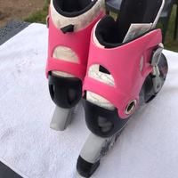 Roller per Bambina e Caschetto Semi Nuovi