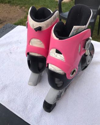 Roller per Bambina e Caschetto Semi Nuovi