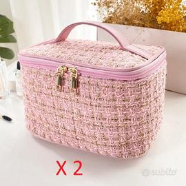 PORTA COSMETICI DA DONNA 2 BORSE X TRUCCO E ALTRO