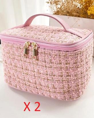 PORTA COSMETICI DA DONNA 2 BORSE X TRUCCO E ALTRO