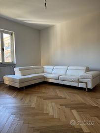 Divano pelle bianca Bellera Poltronesofà