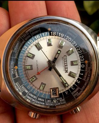 Citizen Worldtimer Gmt 68-0516 All Original Raro