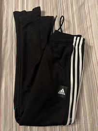 Pantalone Adidas aerodry lungo nero con zip tg S.