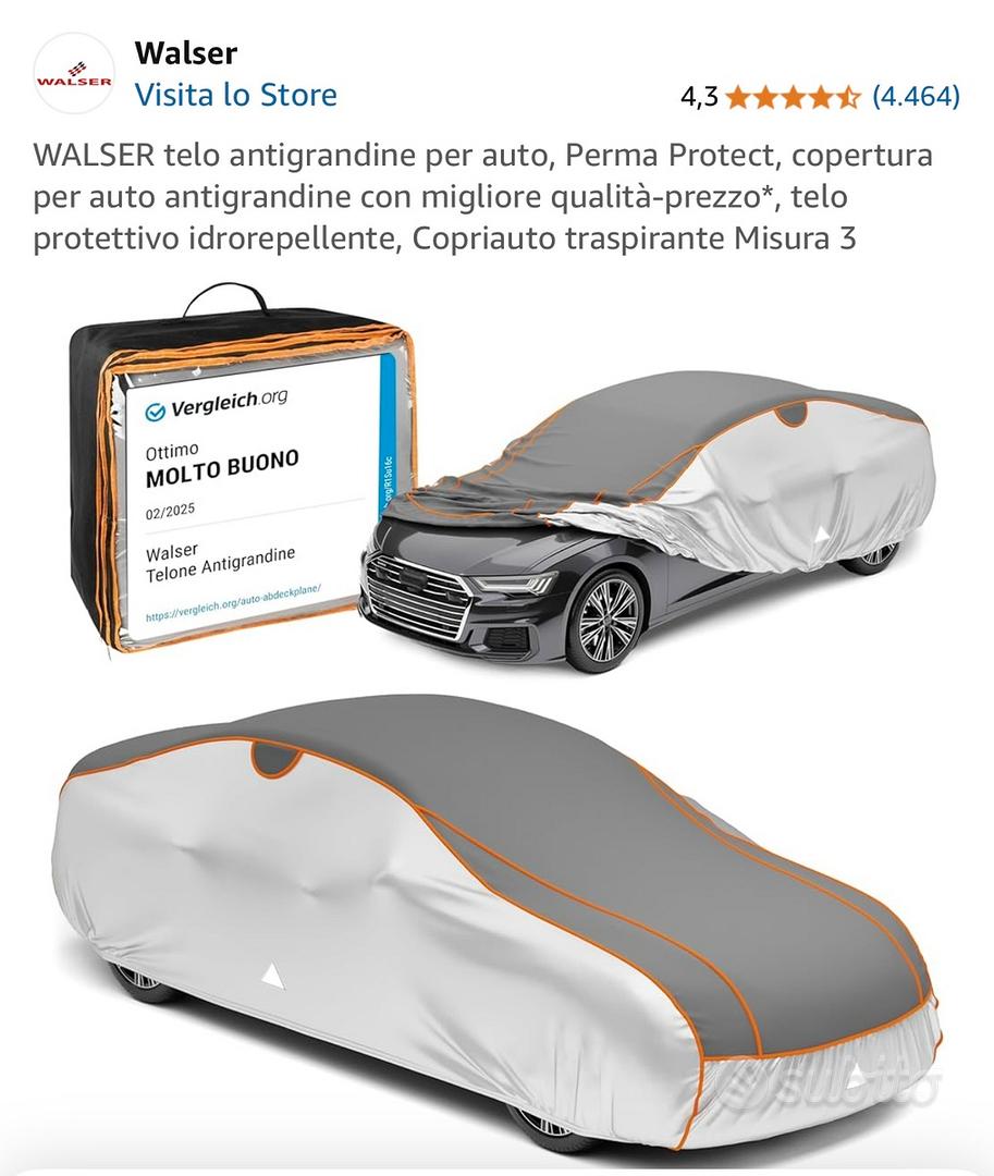 Telo Copriauto Antigrandine Imbottito Per CUPRA Ateca | Protezione Da Grandine, Neve, Sole E Polvere Con Apertura Laterale E Cinghie Antivento - 3