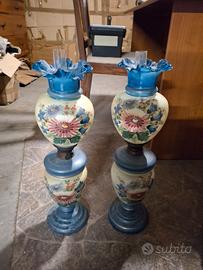 Coppia antiche lampade a petrolio Kosmos Brenner