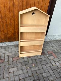 Mobile Porta oggetti e libri in legno