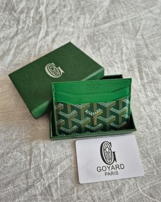 Portacarte Goyard verde