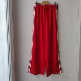 Pantaloni rossi  SHEIN palazzo co bande laterali M