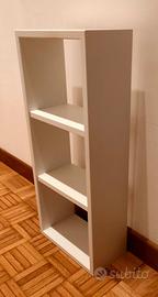 Scaffale bianco salvaspazio 3 ripiani